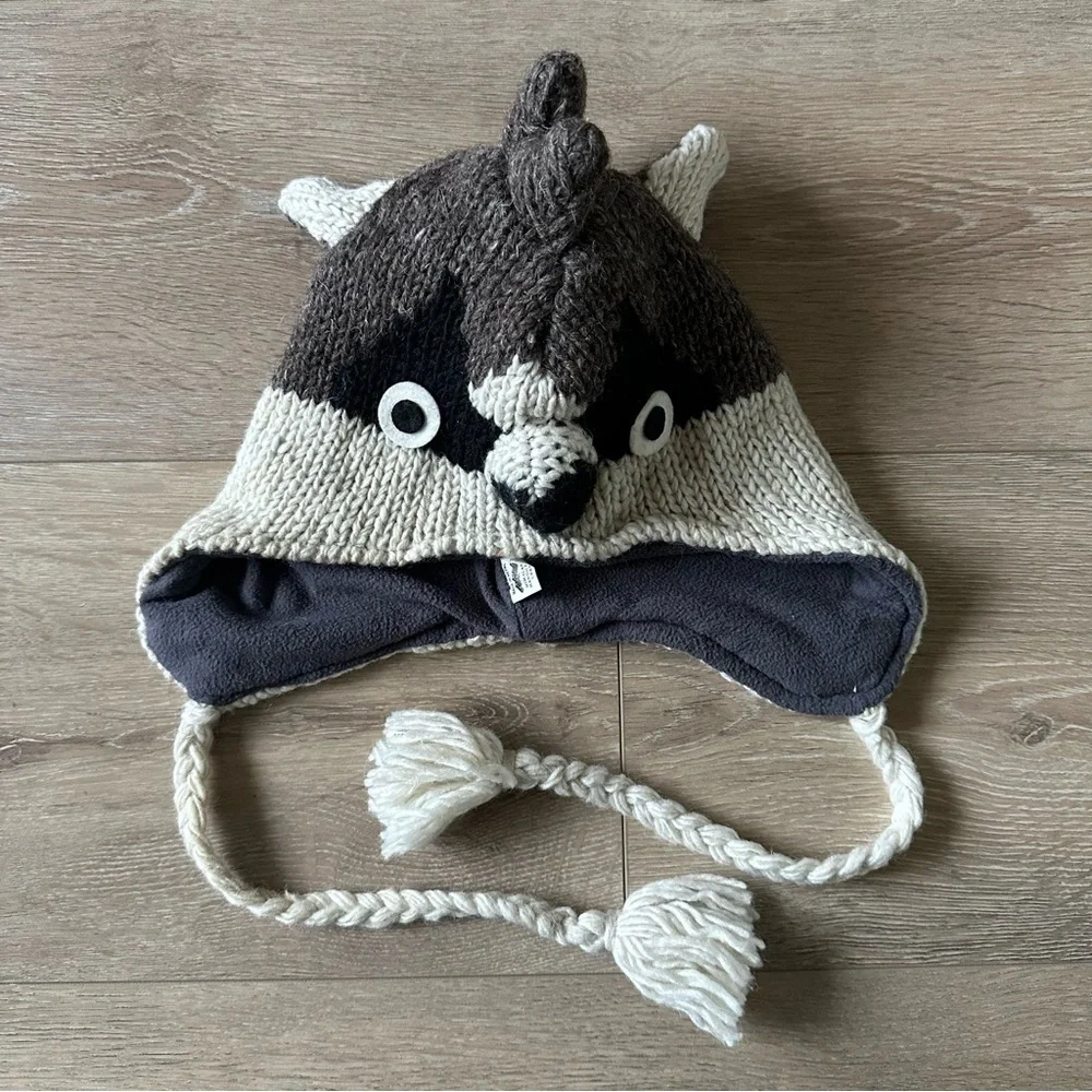 Handmade 100% Wool Knitted Kids Hat Made In Nepal
